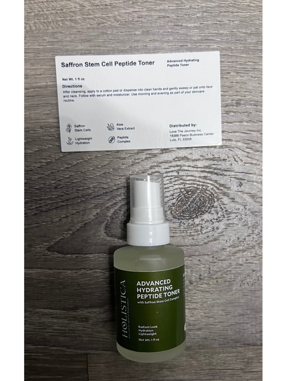 Holistica Saffron Stem Cell Peptide Advanced Hydrating Toner